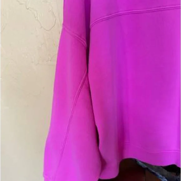 Hot Pink VintageSoft Sweatshirt from GAP. - Picture 12 of 13